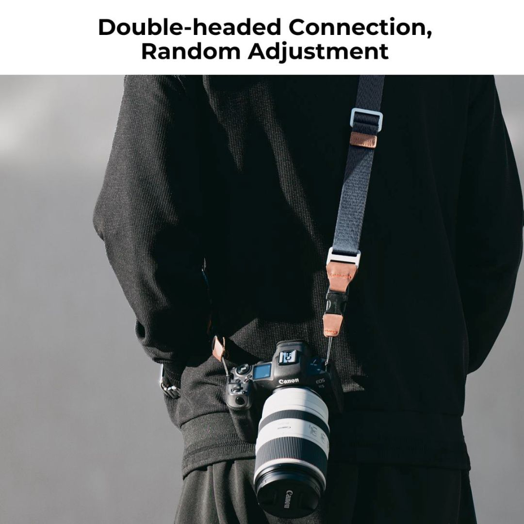 K&F Concept 32mm Camera Neck Strap with Quick Release tamno plavi KF13.115V2 - 3